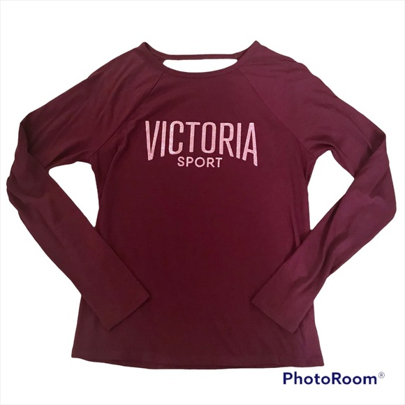 Victoria’s Secret Sport Long Sleeve Open Back Top Size Small - Picture 1 of 5